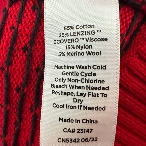 Talbots holiday yolk fair Isle sweater crewneck winter cozycore plus size - Picture 6 of 10